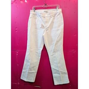 Christopher & Banks White Denim Jeans 10 Short